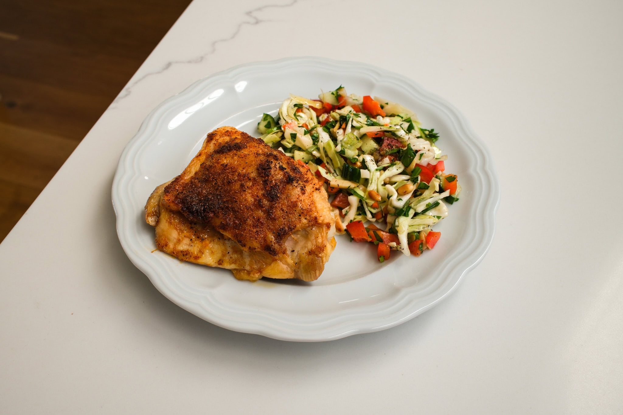 Crispy Baked Chicken Thighs – A Healthy Slice of Life