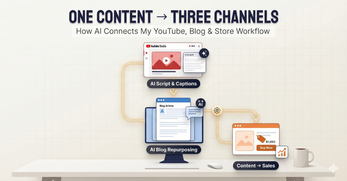 One Content Three Channels AI Workflow