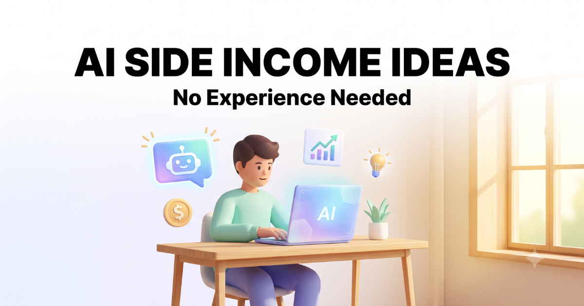 AI Side Income Ideas With No Experience: 6 Realistic Paths to Extra Cash in 2026.