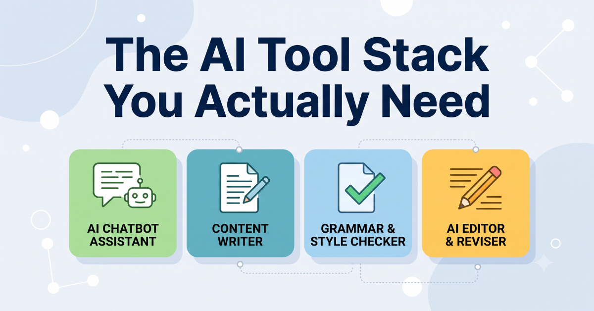The AI tool stack for freelance writers in 2026