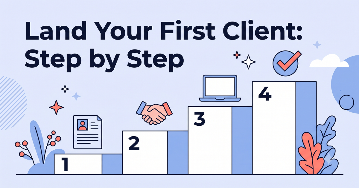 Step by step guide to landing your first freelance writing client