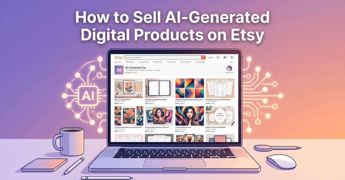 how to sell ai generated digital products on etsy