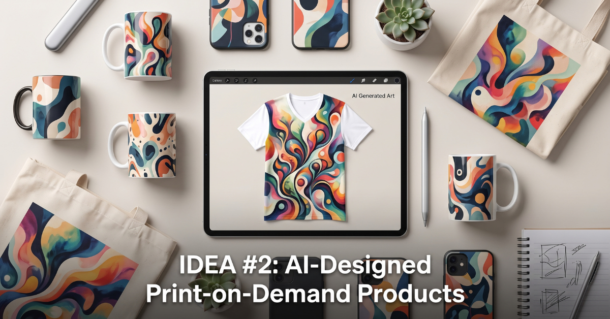 AI designed print on demand products