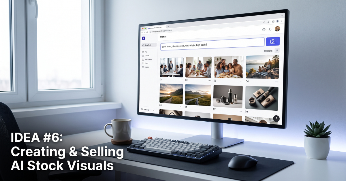 Creating and selling AI stock visuals