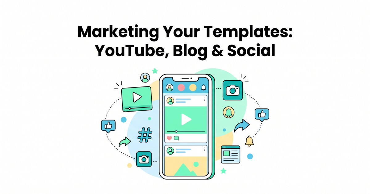Marketing Your Templates: YouTube, Blog & Social