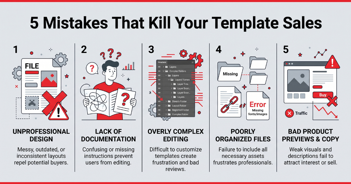 5 Mistakes That Kill Your Template Sales