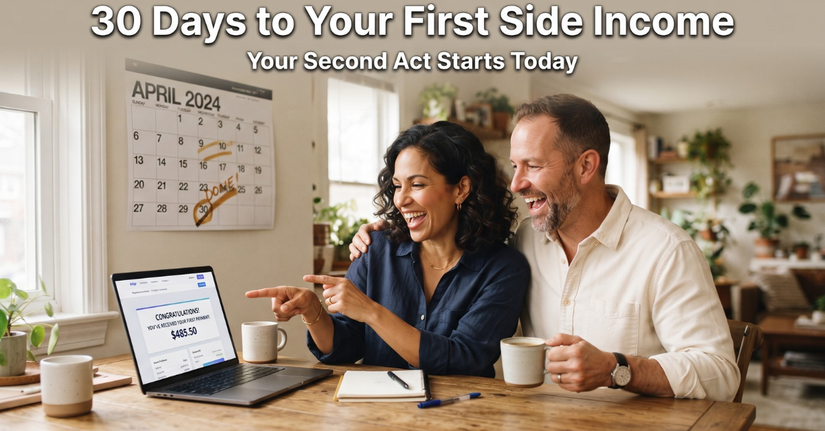 reselling and online selling side hustle for people over 40