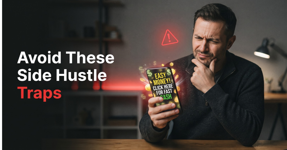 side hustle scams people over 40 should avoid